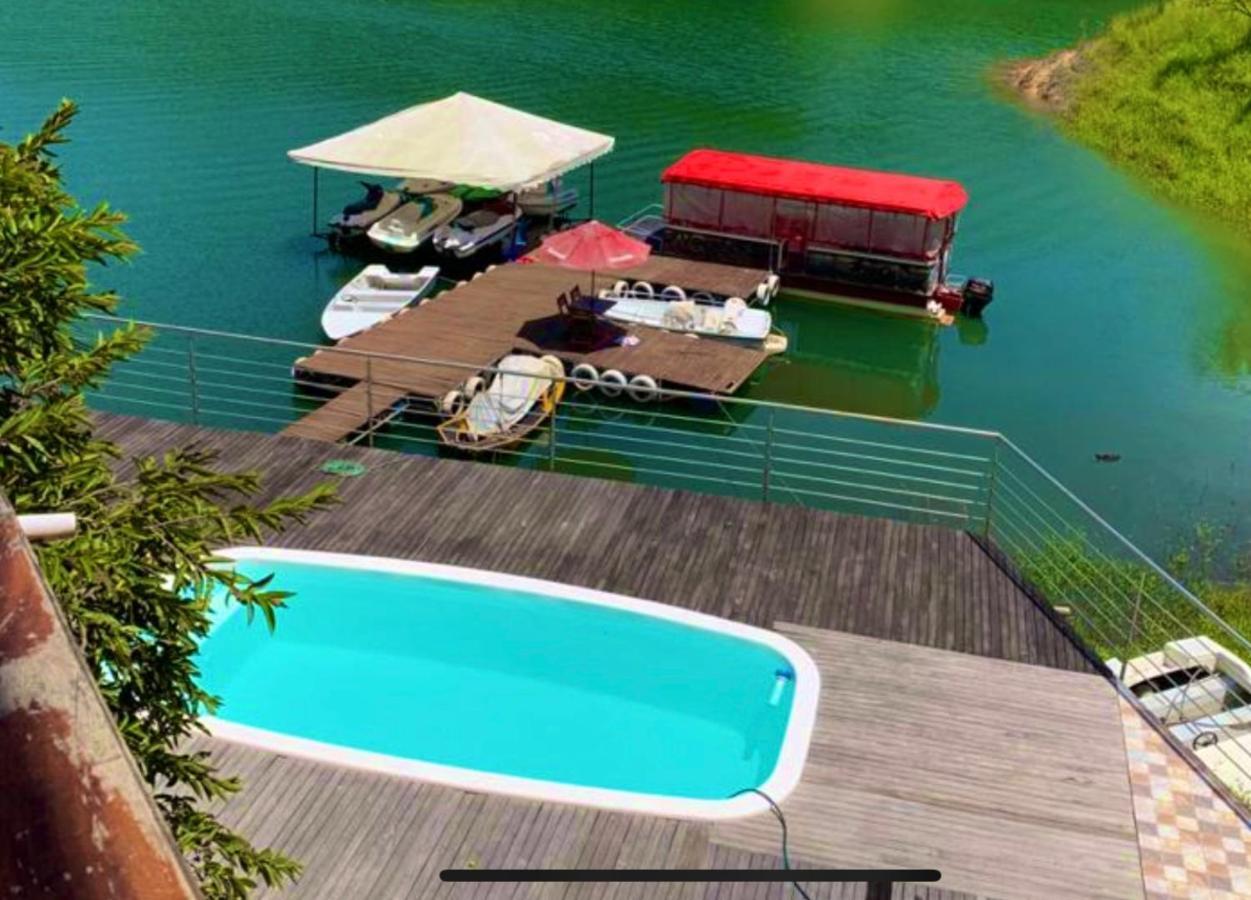 Finca Santa Monica Guatape Privada Lujosa Piscina Jacuzzi Sauna Muelle Represa Jetski Planchon Villa Ngoại thất bức ảnh